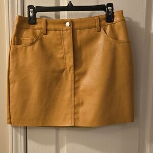 Forever 21 Tan Mini Skirt